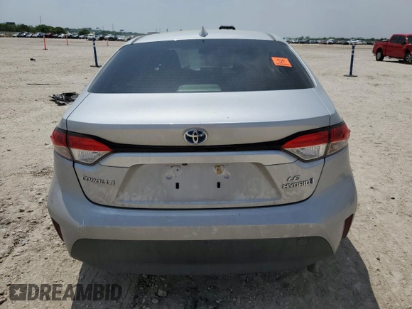 2023 Toyota Corolla Hybrid LE with VIN JTDBCMFE2PJ004968, listed as a Copart auction lot 51531165 with 0 mi miles and Salvage Title. Bid and sale history available at carsss.com. Image 6.
