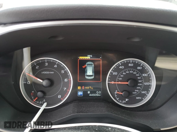 2019 Subaru Ascent Premium with VIN 4S4WMAFD2K3432570, listed as a Copart auction lot 57872895 with 44,939 mi miles and Salvage title. Bid and sale history available at DreamBid. Image 9.