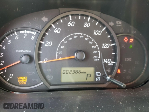 2021 Mitsubishi Mirage ES with VIN ML32FUFJ9MHF06826, listed as a Copart auction lot 66258671 with 2,386 mi miles and Salvage title. Bid and sale history available at DreamBid. Image 8.