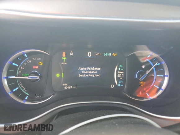 2018 Chrysler Pacifica Hybrid Limited z VIN 2C4RC1N73JR183492, wystawiony jako Copart lot #61833135 z przebiegiem 60 167 mil mil oraz Szkoda całkowita • Salvage title. Historia ofert i sprzedaży dostępna na DreamBid. Obrazek 9.