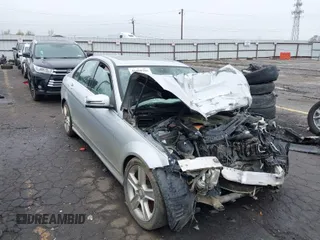 2011 Mercedes-Benz C-Class C 300 Sport with VIN WDDGF5EB9BA484726, listed as a IAAI auction lot 41850486 with 1 mi miles. Bid and sale history available at carsss.com. Image 1.