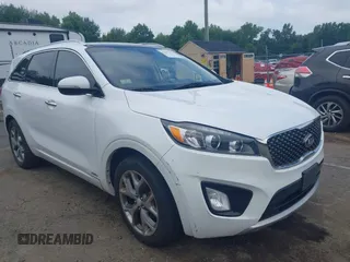 2016 Kia Sorento SX with VIN 5XYPKDA58GG076600, listed as a IAAI auction lot 42707127 with 107,455 mi miles and . Bid and sale history available at DreamBid. Image 1.