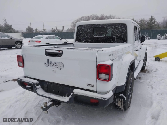 2023 Jeep Gladiator Overland with VIN 1C6HJTFG6PL544489, listed as a IAAI auction lot 41311654 with 37,630 mi miles. Bid and sale history available at carsss.com. Image 4.