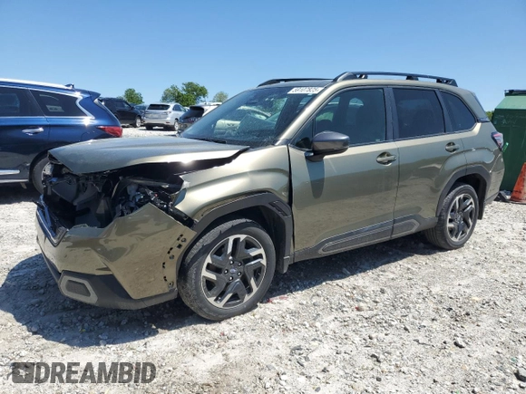 2025 Subaru Forester Limited with VIN JF2SLDRC9SH420205, listed as a Copart auction lot 59107825 with 25,376 mi miles and Salvage title. Bid and sale history available at DreamBid. Image 1.