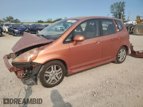 2008 Honda Fit Sport with VIN JHMGD37668S008214, listed as a Copart auction lot 70788574 with 306,614 mi miles and Salvage Title. Bid and sale history available at carsss.com. Image 1.
