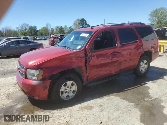2012 Chevrolet Tahoe LS with VIN 1GNSCAE02CR319700, listed as a Copart auction lot 50321735 with 180,403 mi miles and Salvage title. Bid and sale history available at DreamBid. Image 1.