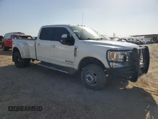 2020 Ford F-350 XL with VIN 1FT8W3DT3LED21190, listed as a Copart auction lot 47841435 with 97,936 mi miles and Salvage title. Bid and sale history available at DreamBid. Image 4.