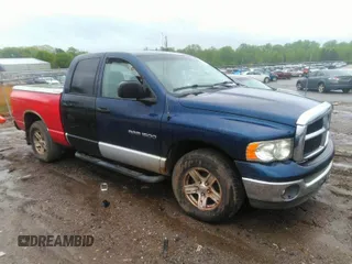 2005 Dodge 1500 SLT with VIN 1D7HA18N65J600227, listed as a IAAI auction lot 41879270 with 338,592 mi miles. Bid and sale history available at carsss.com. Image 1.