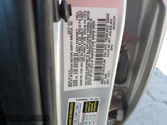 2008 Mitsubishi Endeavor LS with VIN 4A4MN21S68E026933, listed as a Copart auction lot 45386605 with 123,030 mi miles and Salvage Title. Bid and sale history available at carsss.com. Image 15.