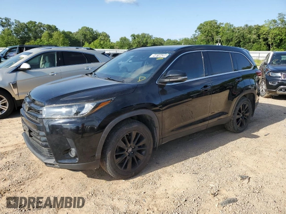 2019 Toyota Highlander SE with VIN 5TDJZRFH4KS594586, listed as a Copart auction lot 54616435 with 122,328 mi miles and Clean title. Bid and sale history available at DreamBid. Image 1.