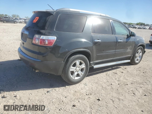 2010 GMC Acadia SL with VIN 1GKLRKED4AJ173370, listed as a Copart auction lot 49896765 with 189,077 mi miles and Salvage Title. Bid and sale history available at carsss.com. Image 3.