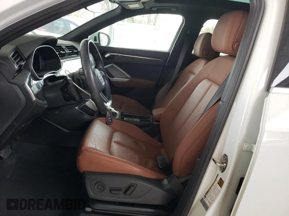 2023 Audi Q3 S line Premium with VIN WA1DECF31P1104632, listed as a Copart auction lot 50983105 with 17,579 mi miles and Salvage title. Bid and sale history available at DreamBid. Image 7.