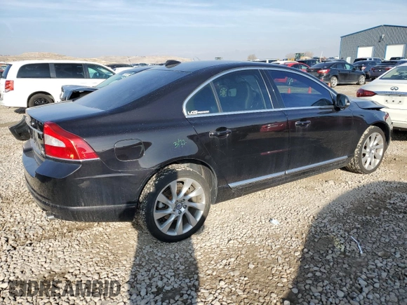 2013 Volvo S80 T6 with VIN YV1902AH0D1172403, listed as a Copart auction lot 82343234 with 128,092 mi miles and Salvage Title. Bid and sale history available at carsss.com. Image 3.