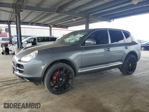 2004 Porsche Cayenne S with VIN WP1AB29P94LA70142, listed as a Copart auction lot 53356685 with 207,313 mi miles and Salvage Title. Bid and sale history available at carsss.com. Image 1.