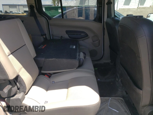 2014 Ford Transit Connect XLT with VIN NM0GE9F78E1141664, listed as a Copart auction lot 54843735 with 25,802 mi miles and Salvage title. Bid and sale history available at DreamBid. Image 11.