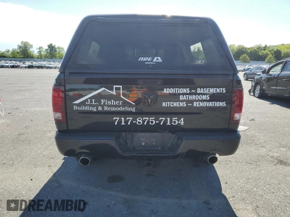2014 Ram 1500 Express with VIN 1C6RR7FTXES388025, listed as a Copart auction lot 57968005 with 125,232 mi miles and Salvage title. Bid and sale history available at DreamBid. Image 6.