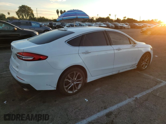 2019 Ford Fusion SEL with VIN 3FA6P0CD9KR260085, listed as a Copart auction lot 77537144 with 97,628 mi miles and Clean Title. Bid and sale history available at carsss.com. Image 3.