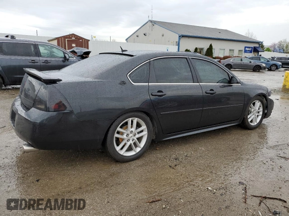 2012 Chevrolet Impala LTZ with VIN 2G1WC5E33C1132124, listed as a Copart auction lot 51181215 with 147,500 mi miles and Salvage Title. Bid and sale history available at DreamBid. Image 3.