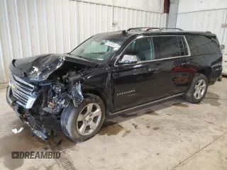 2019 Chevrolet Suburban Premier with VIN 1GNSKJKC1KR295079, listed as a Copart auction lot 61539555 with 123,956 mi miles and Non repairable. Bid and sale history available at DreamBid. Image 1.