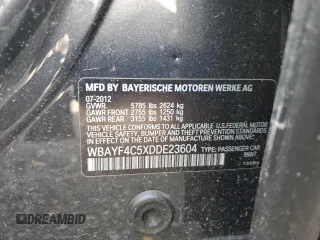 2013 BMW 7 Series 740Li xDrive с VIN WBAYF4C5XDDE23604, выставлен на аукционе Copart как лот 54978735 с пробегом 119 778 миль миль и Списание • Salvage title. История ставок и продаж доступна на DreamBid. Изображение 12.