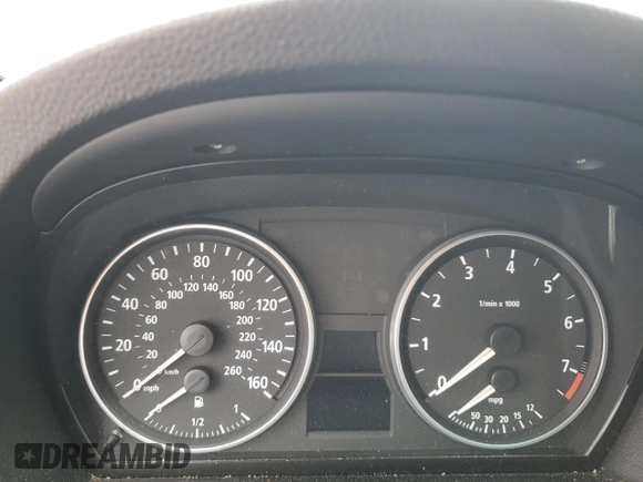 2007 BMW 3 Series 328i with VIN WBAVA37587ND55145, listed as a Copart auction lot 89303175 with Not provided miles and Salvage title. Bid and sale history available at DreamBid. Image 9.