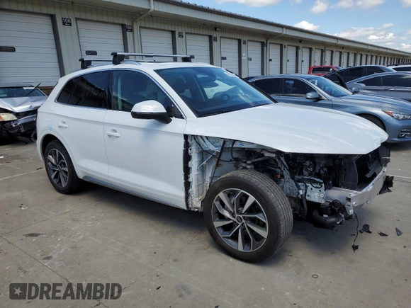 2022 Audi Q5 S line Premium Plus with VIN WA1EAAFY3N2105126, listed as a Copart auction lot 56025645 with 40,853 mi miles and Salvage title. Bid and sale history available at DreamBid. Image 4.