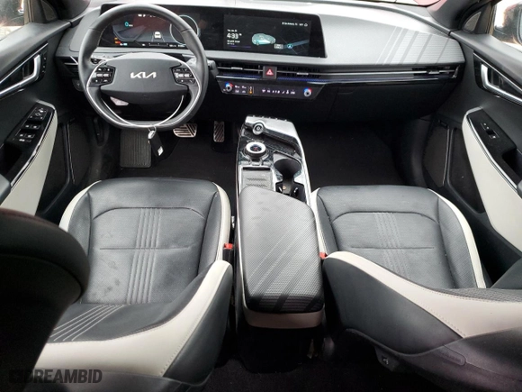 2022 Kia EV6 GT-Line with VIN KNDC4DLC5N5031009, listed as a Copart auction lot 42906435 with 27,280 mi miles and Salvage Title. Bid and sale history available at carsss.com. Image 8.