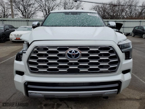 2023 Toyota Sequoia SR5 with VIN 7SVAAABAXPX007350, listed as a Copart auction lot 44490015 with 23,827 mi miles and Salvage Title. Bid and sale history available at carsss.com. Image 5.