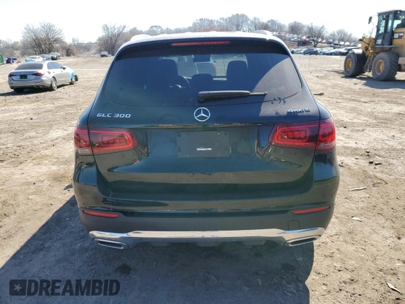2022 Mercedes-Benz GLC 300 with VIN W1N0G8EB9NV367082, listed as a Copart auction lot 48414465 with 55,140 mi miles and Salvage Title. Bid and sale history available at DreamBid. Image 6.