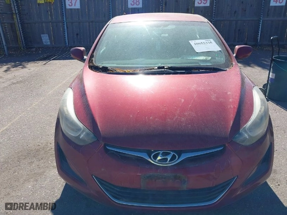 2014 Hyundai Elantra Limited with VIN 5NPDH4AE7EH480754, listed as a IAAI auction lot 40655335 with 125,162 mi miles. Bid and sale history available at carsss.com. Image 6.