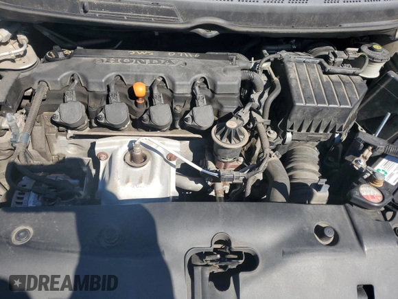 2008 Honda Civic Cpe EX-L with VIN 2HGFG12918H563672, listed as a Copart auction lot 51579475 with 184,584 mi miles and Salvage Title. Bid and sale history available at carsss.com. Image 12.
