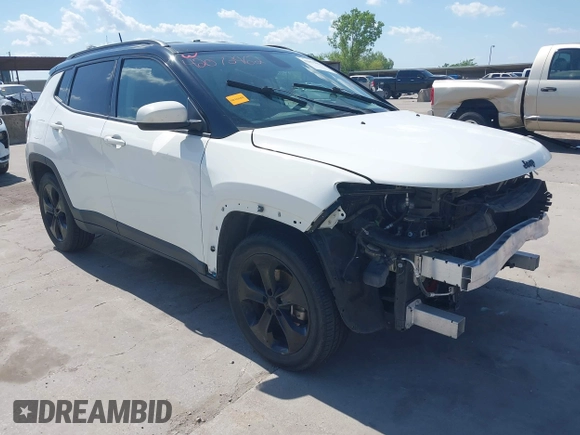 2018 Jeep Compass Latitude with VIN 3C4NJCBB4JT487596, listed as a IAAI auction lot 42073962 with 110,153 mi miles and . Bid and sale history available at DreamBid. Image 1.