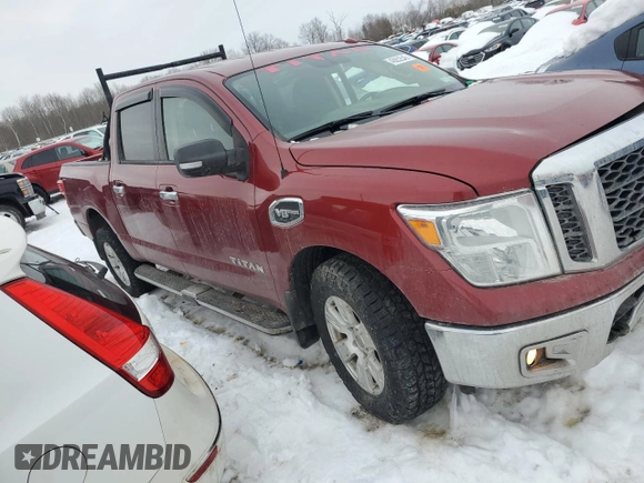 2017 Nissan Titan S with VIN 1N6AA1EJ3HN530354, listed as a Copart auction lot 45652545 with 177,776 mi miles and Salvage Title. Bid and sale history available at carsss.com. Image 4.