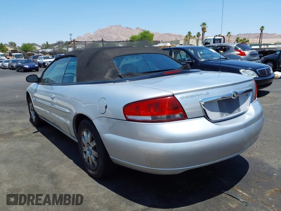 2004 Chrysler Sebring Limited z VIN 1C3EL65R94N150421, wystawiony jako IAAI lot #42614705 z przebiegiem 75 610 mil mil oraz . Historia ofert i sprzedaży dostępna na DreamBid. Obrazek 3.