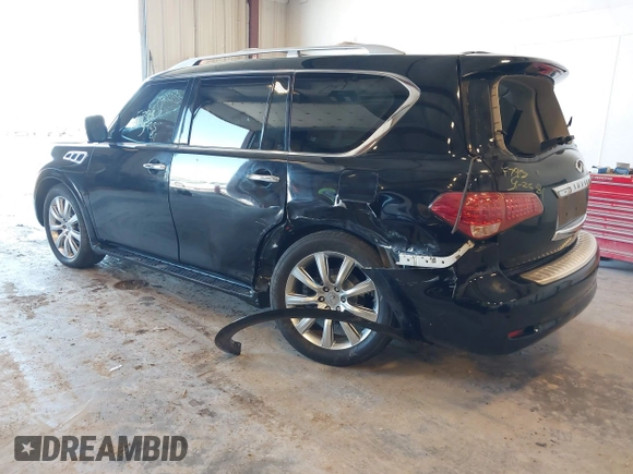 2012 Infiniti QX56 8-passenger with VIN JN8AZ2NC8C9317148, listed as a IAAI auction lot 42232551 with Not provided miles and . Bid and sale history available at DreamBid. Image 3.