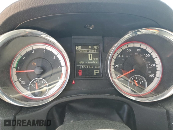 2013 Dodge Durango Crew with VIN 1C4RDJDG5DC686680, listed as a Copart auction lot 51952575 with 217,713 mi miles and Salvage Title. Bid and sale history available at carsss.com. Image 9.