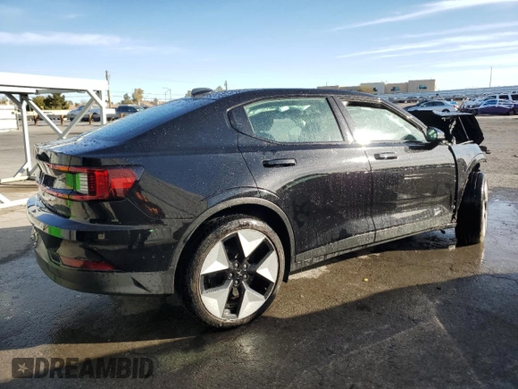 2023 Polestar 2 with VIN YSMED3KA2PL130280, listed as a Copart auction lot 48635505 with 38,174 mi miles and Salvage Title. Bid and sale history available at carsss.com. Image 3.