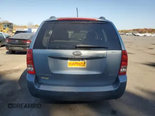 2011 Kia Sedona EX with VIN KNDMH4C75B6400923, listed as a Copart auction lot 75855444 with 76,205 mi miles and Salvage Title. Bid and sale history available at carsss.com. Image 6.