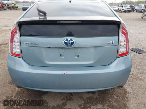 2013 Toyota Prius One with VIN JTDKN3DU5D5654753, listed as a IAAI auction lot 41787934 with 93,470 mi miles. Bid and sale history available at carsss.com. Image 17.