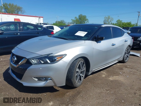 2018 Nissan Maxima SR with VIN 1N4AA6AP3JC374804, listed as a IAAI auction lot 42145406 with 136,757 mi miles. Bid and sale history available at carsss.com. Image 2.