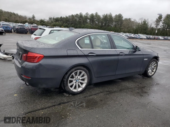2014 BMW 5 Series 535i xDrive with VIN WBA5B3C59ED535866, listed as a Copart auction lot 50177875 with 143,373 mi miles and Salvage Title. Bid and sale history available at carsss.com. Image 3.