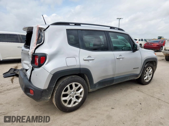 2018 Jeep Renegade Latitude with VIN ZACCJABB5JPG99197, listed as a Copart auction lot 61562795 with 134,152 mi miles and Salvage title. Bid and sale history available at DreamBid. Image 3.