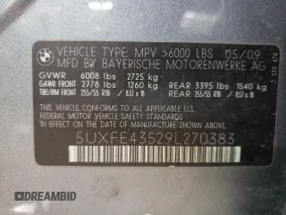 2009 BMW X5 30i with VIN 5UXFE43529L270383, listed as a Copart auction lot 81898284 with 200,233 mi miles and Salvage Title. Bid and sale history available at carsss.com. Image 12.