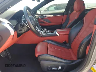 2024 BMW 8 Series 840i with VIN WBAGV2C08RCP97713, listed as a Copart auction lot 57355405 with 14,802 mi miles and Salvage title. Bid and sale history available at DreamBid. Image 7.