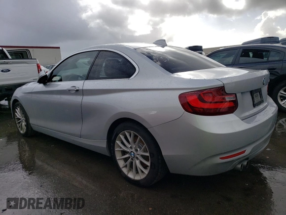 2015 BMW 2 Series 228i with VIN WBA1F5C57FV256927, listed as a Copart auction lot 41628804 with 125,695 mi miles. Bid and sale history available at carsss.com. Image 2.