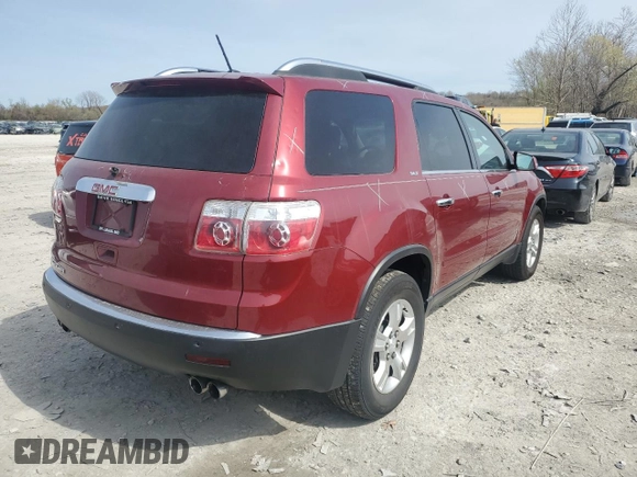 2009 GMC Acadia SLT1 with VIN 1GKER23D99J218004, listed as a Copart auction lot 51415035 with 130,449 mi miles and Salvage Title. Bid and sale history available at carsss.com. Image 3.
