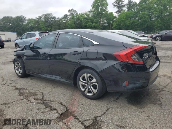 2018 Honda Civic LX with VIN 2HGFC2F5XJH590061, listed as a Copart auction lot 54492055 with 189,840 mi miles and Clean Title. Bid and sale history available at DreamBid. Image 2.