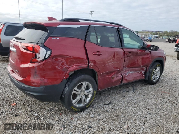 2019 GMC Terrain SLE with VIN 3GKALTEV8KL176032, listed as a Copart auction lot 51833195 with 71,626 mi miles and Salvage Title. Bid and sale history available at DreamBid. Image 3.