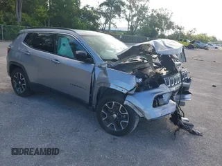 2022 Jeep Compass Latitude with VIN 3C4NJCBB8NT138706, listed as a IAAI auction lot 42503422 with 52,131 mi miles and . Bid and sale history available at DreamBid. Image 1.