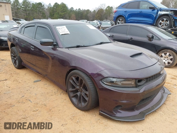 2021 Dodge Charger Scat Pack Widebody with VIN 2C3CDXGJ5MH579324, listed as a IAAI auction lot 41399676 with 77,156 mi miles and . Bid and sale history available at DreamBid. Image 1.